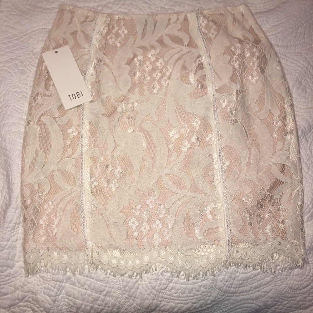 Cream white Tobi skirt